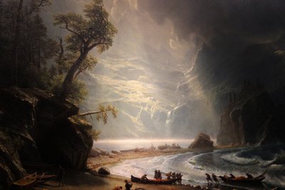 Puget Sound door Albert Bierstadt